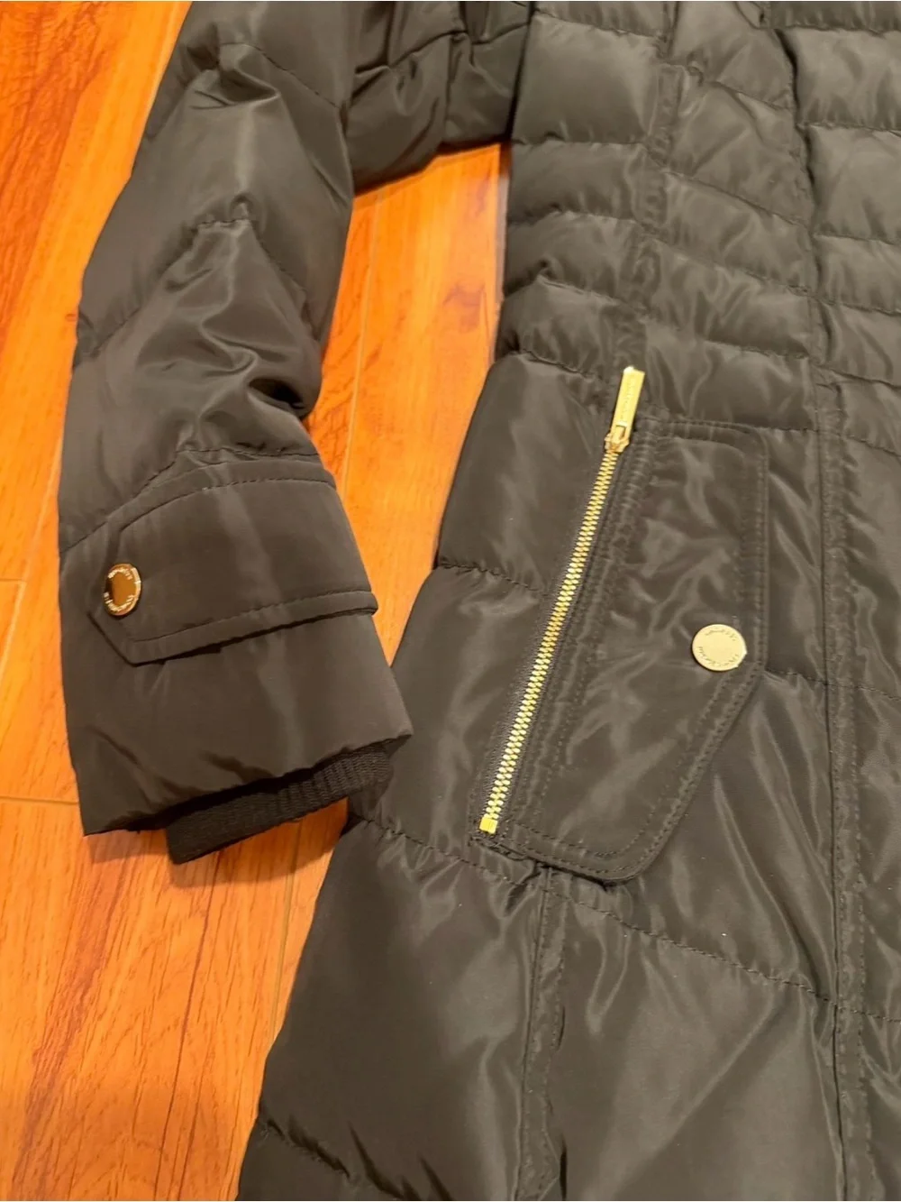 Michael Kors Down Jacket with Faux Fur Hood